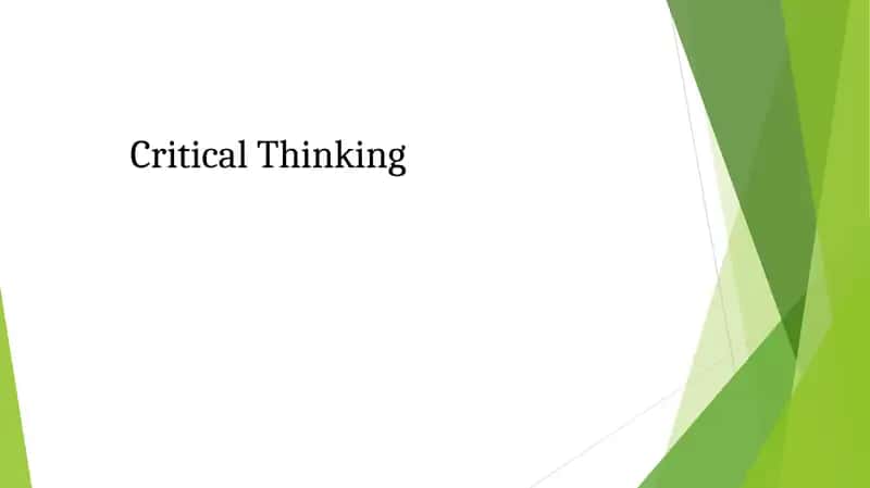Critical Thinking 1
