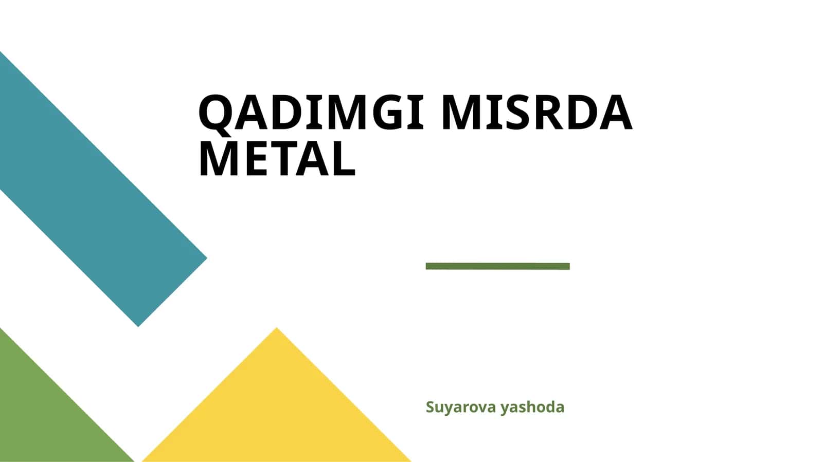 QADIMGI MISRDA METAL 1