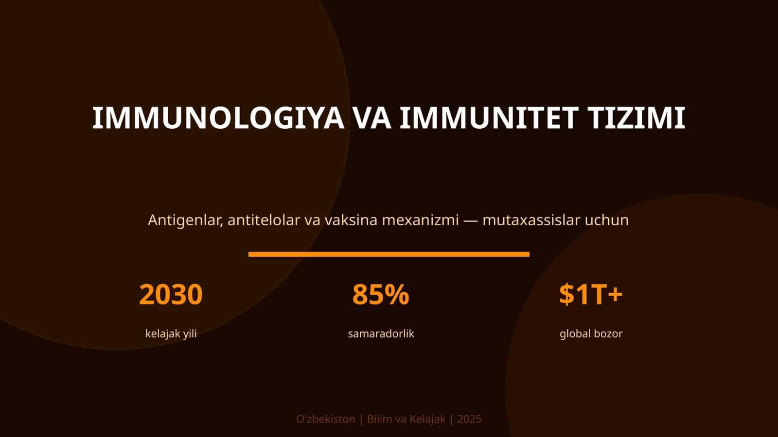 IMMUNOLOGIYA VA IMMUNITET TIZIMI 1