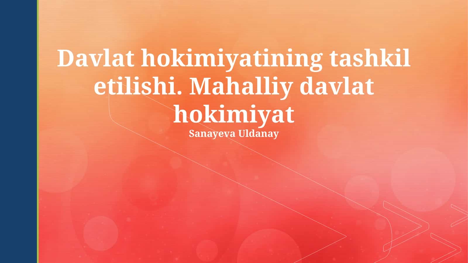 Mahalliy Davlat Hokimiyati 1