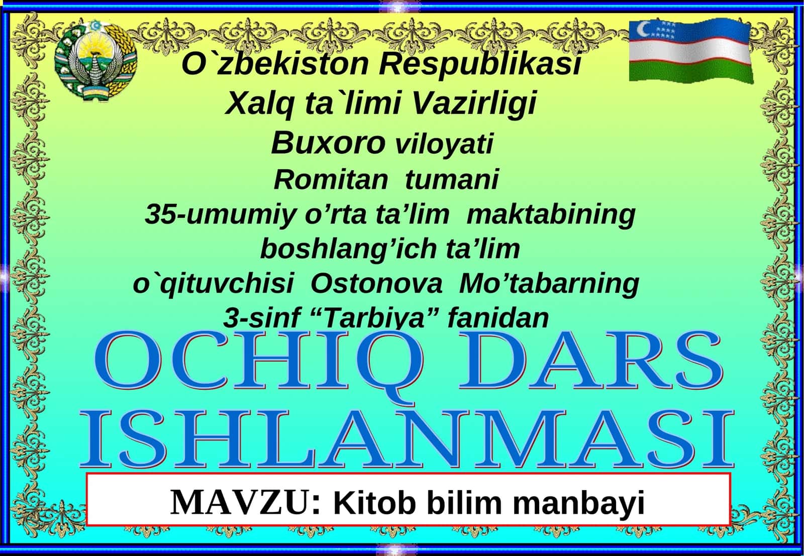 Kitob bilim manbayi 1
