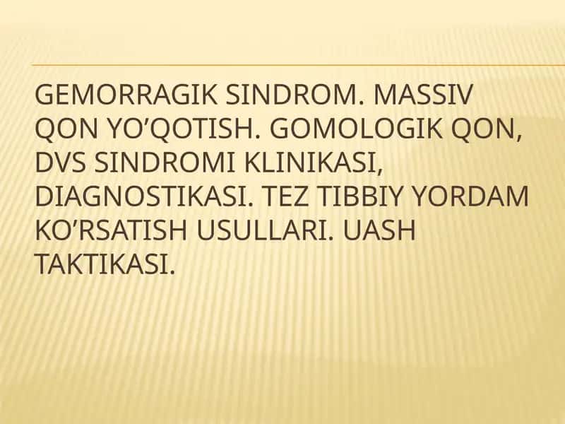 Gemorragik Sindrom 1