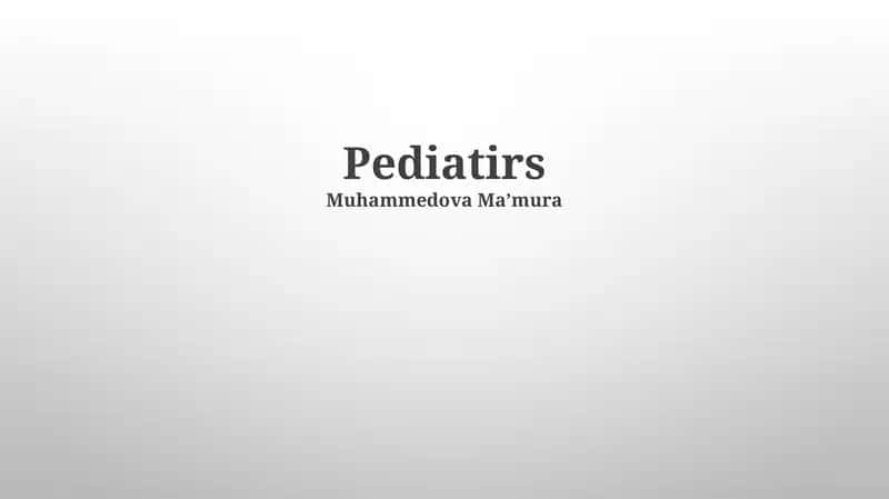 Pediatirs 1