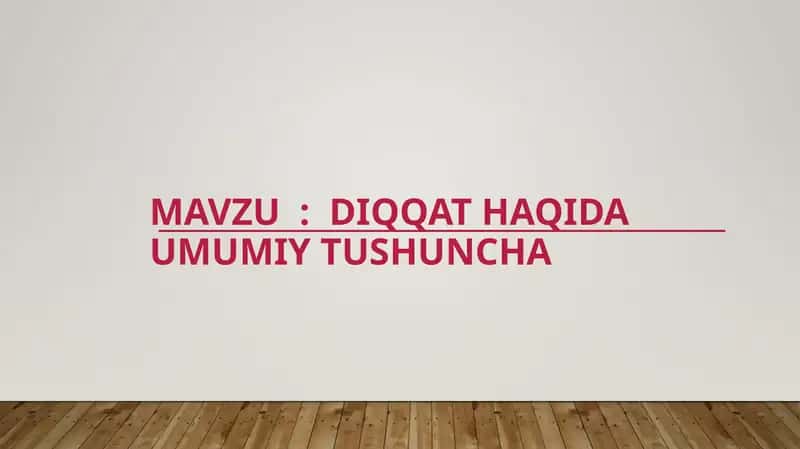 Diqqat 1