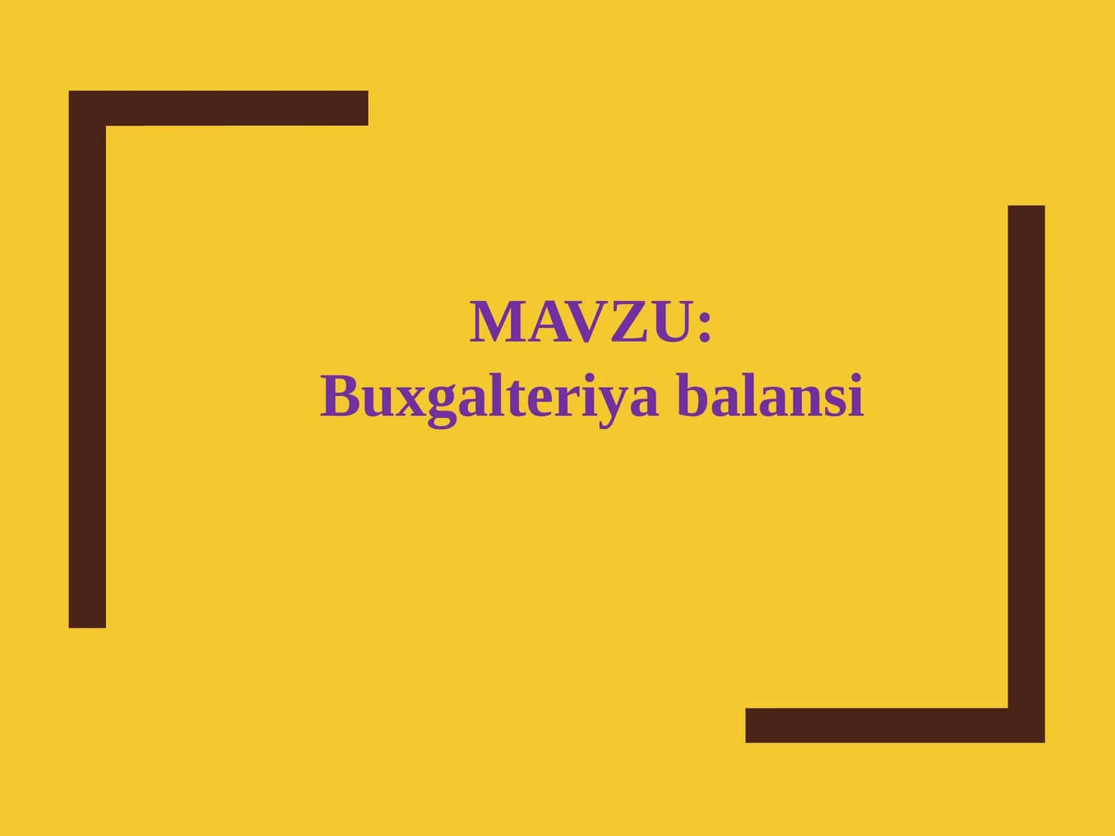 Buxgalteriya balansi 1