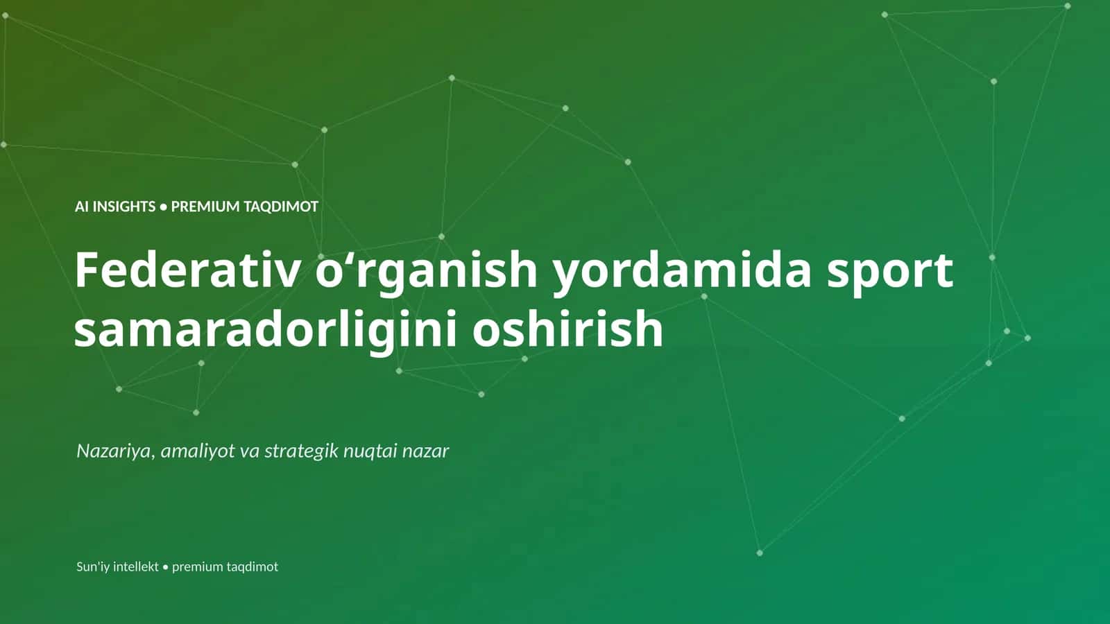 AI INSIGHTS • PREMIUM TAQDIMOT 1
