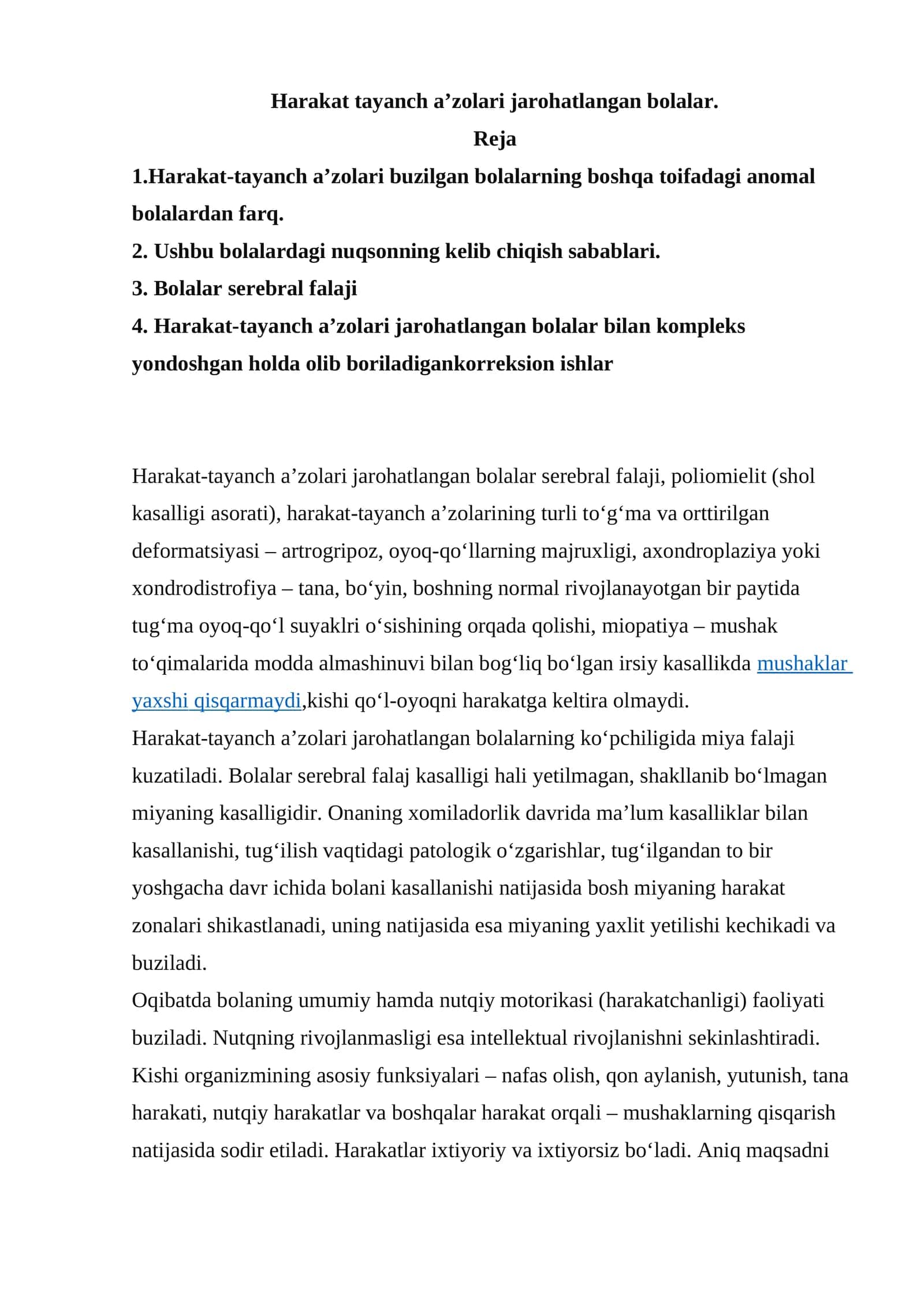 Harakat-tayanch a’zolari jarohatlangan bolalar 1