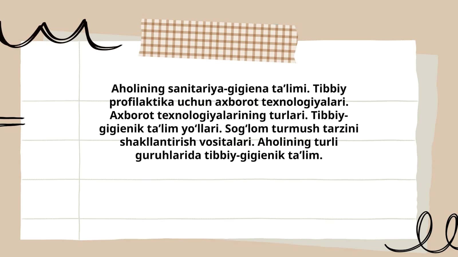 Aholining sanitariya-gigiena taʼlimi 1