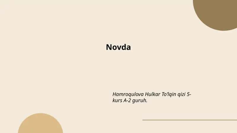 Novda 1