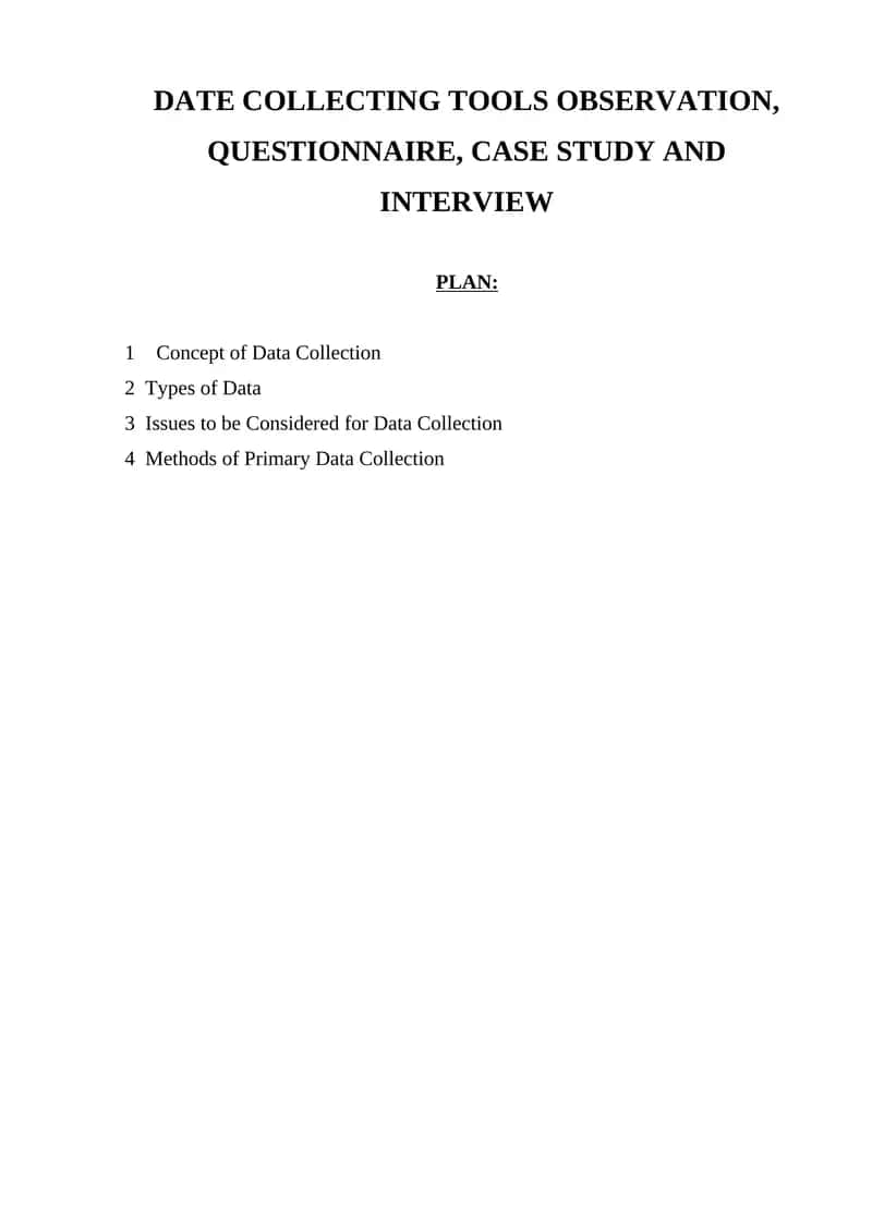 Data Collection Tools 1