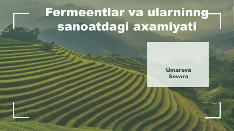 Fermeentlarvaularninngsanoatdagiaxamiyati 1