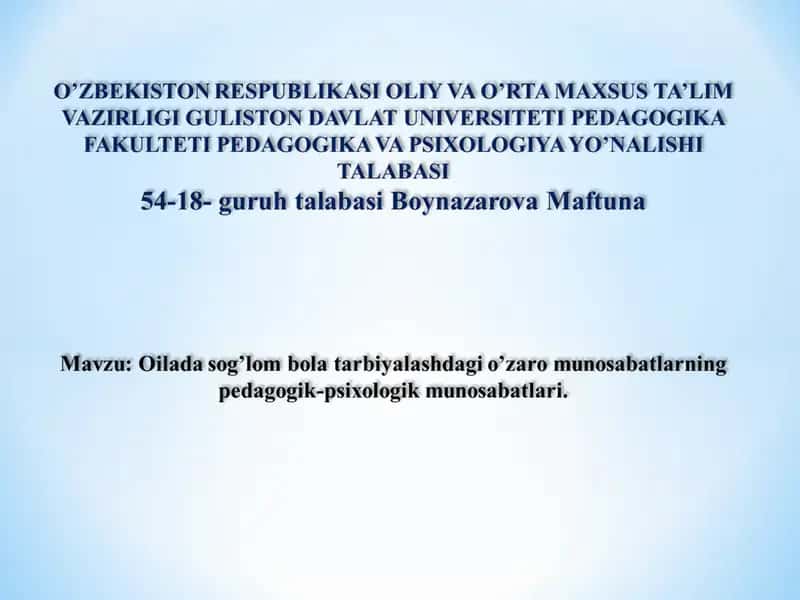 Oila 1
