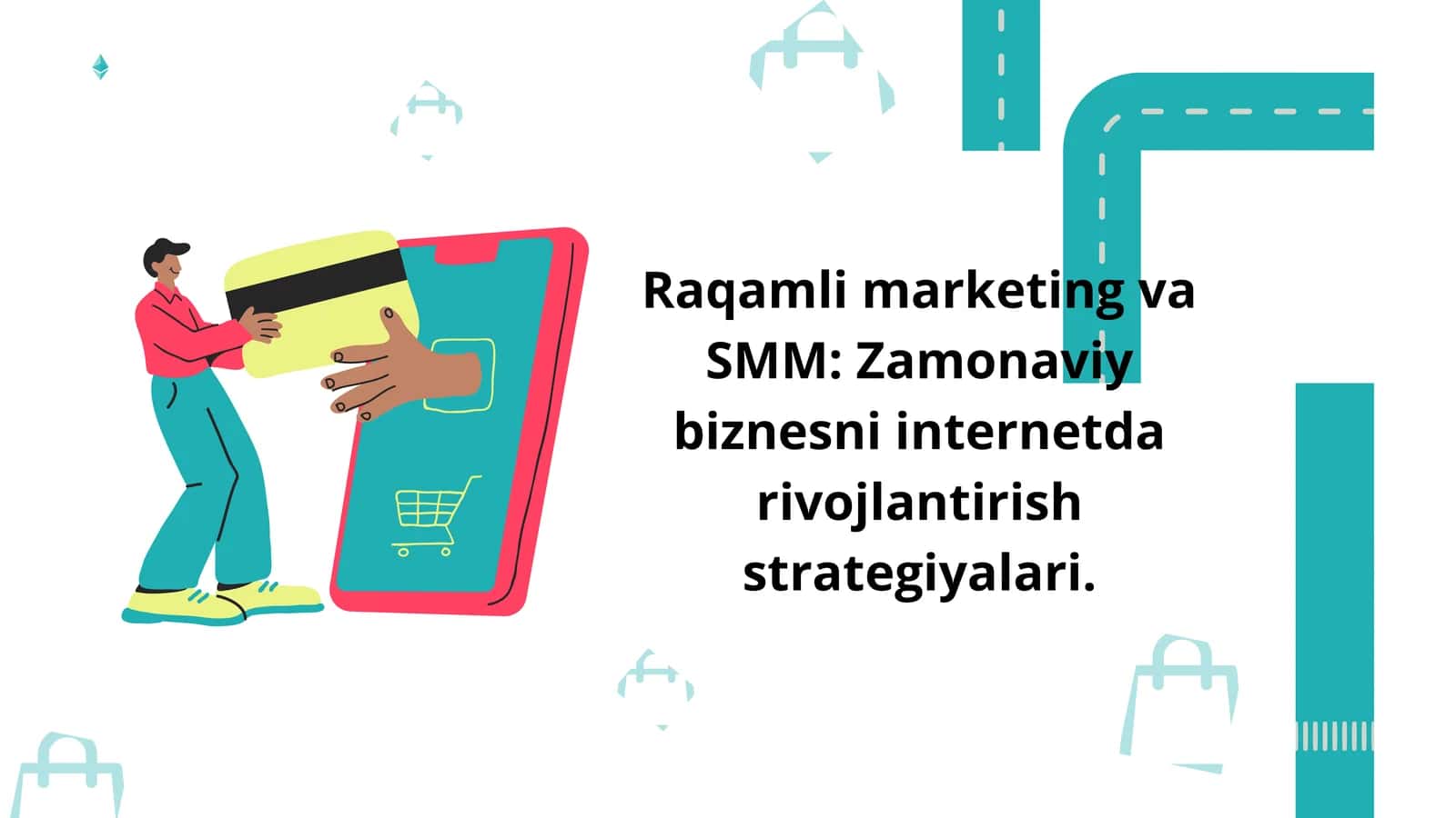 Raqamli marketing va SMM — zamonaviy marketing asoslari | Tayyor slayd 1