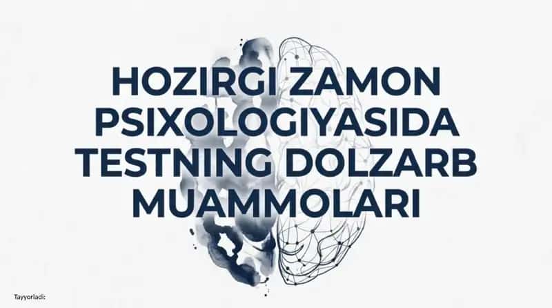 Psixologik testlarning asoslari 1