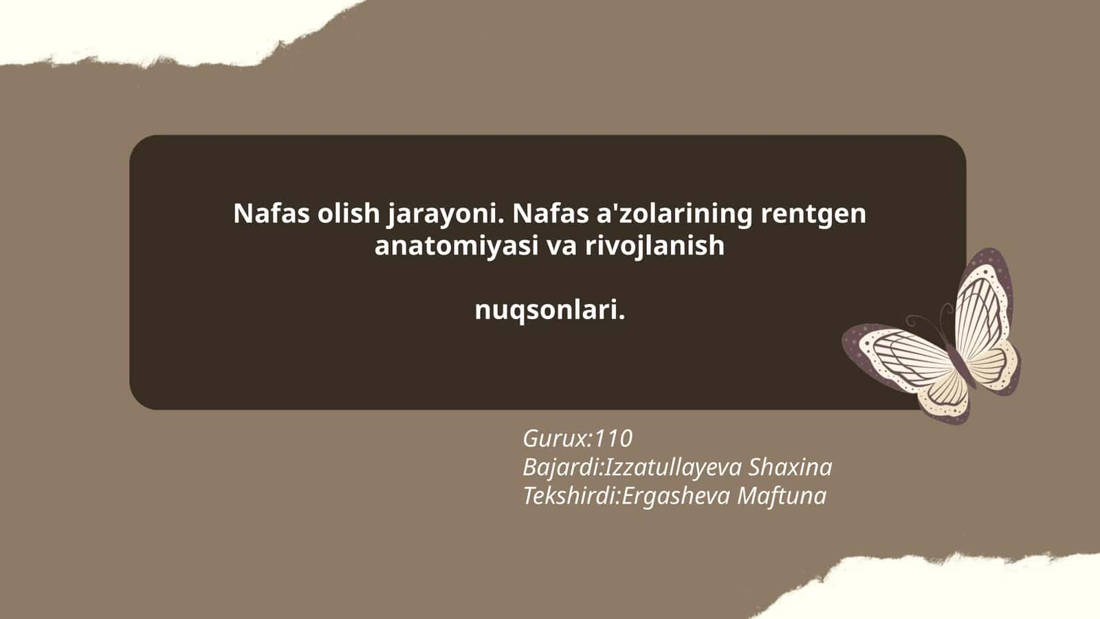 Nafas olish jarayoni 1
