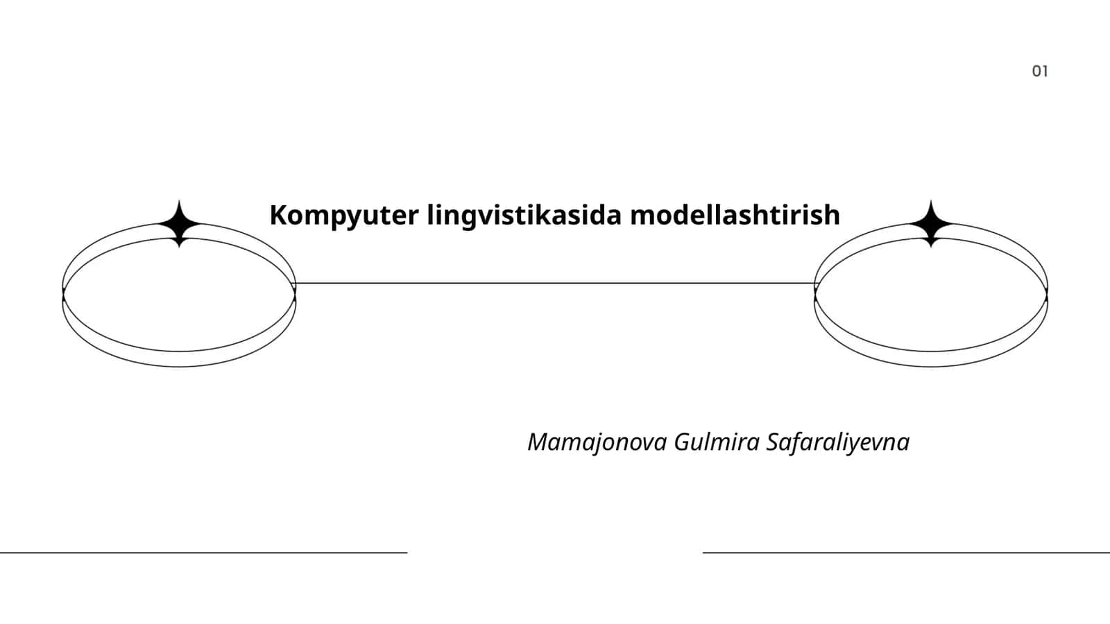 Kompyuter lingvistikasida modellashtirish 1