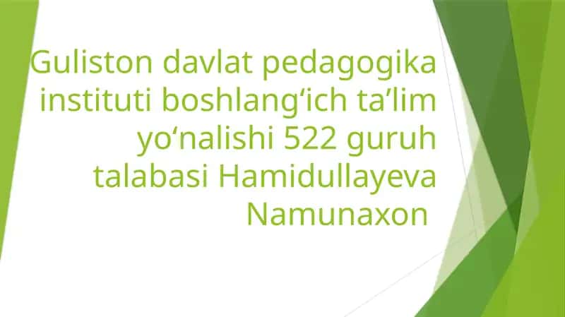 Pedagogik nazokat va xushmuomalalik 1