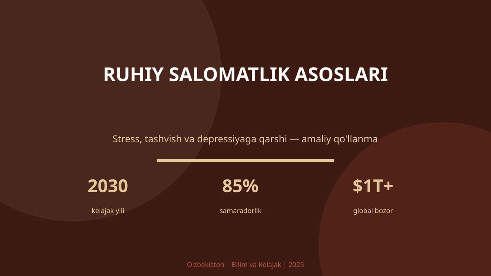 RUHIY SALOMATLIK ASOSLARI 1