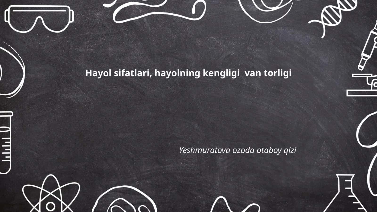 Hayolning ta'rifi va mohiyati 1