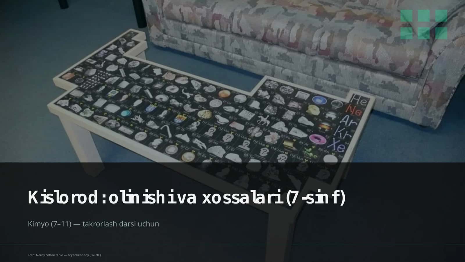 Kislorod: olinishi va xossalari (7-sinf) 1