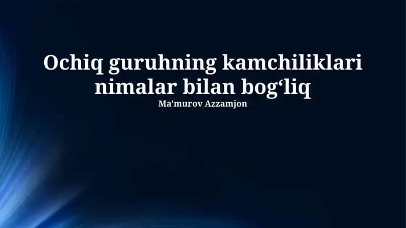 A'zolarning o'zgaruvchanligi va integratsiya muammolari 1