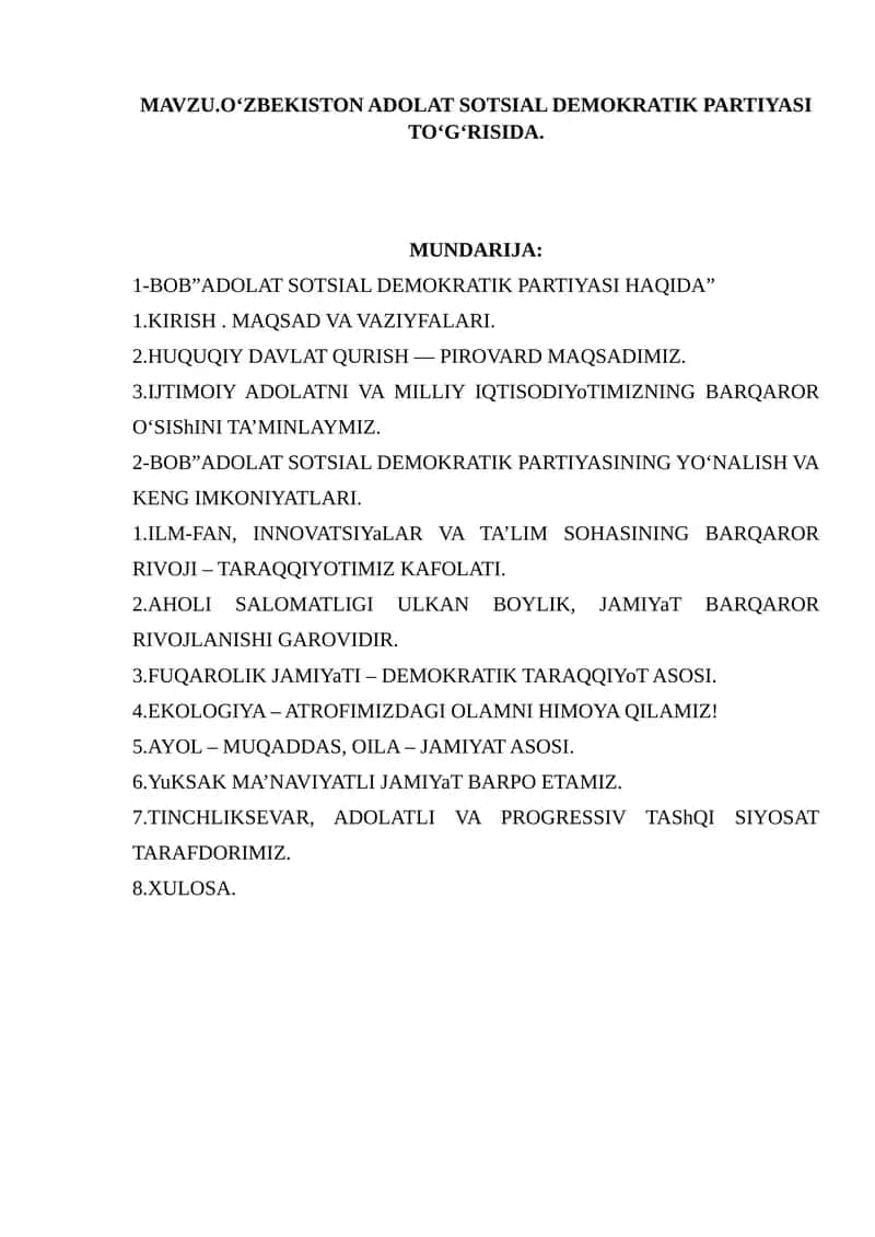 Oʻzbekiston Adolat Sotsial Demokratik Partiyasi 1