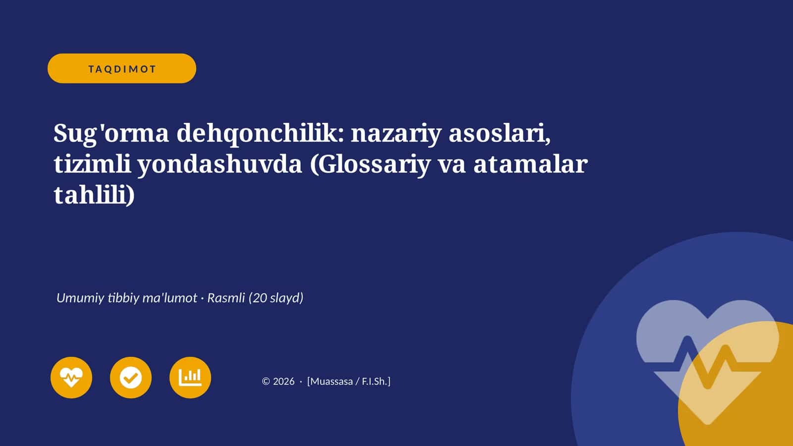 Sug'orma dehqonchilik: nazariy asoslari, tizimli yondashuvda (Glossariy va atamalar tahlili) 1