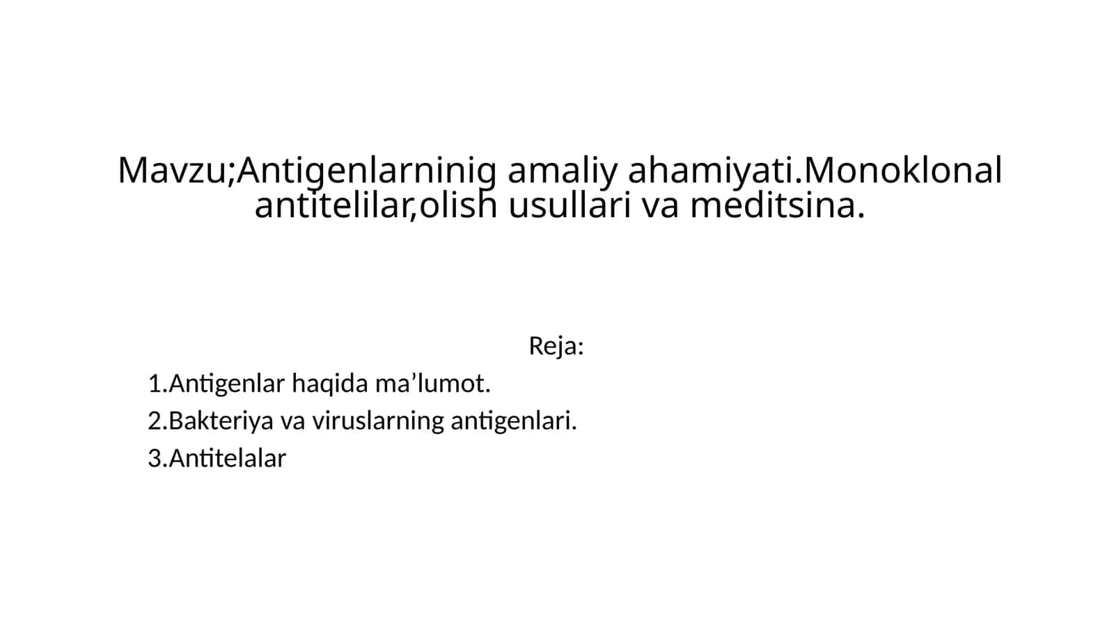 Antigenlar haqida ma’lumot 1