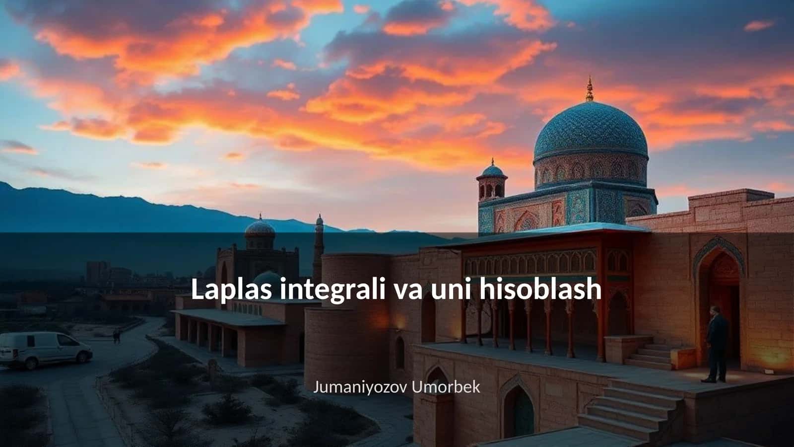 Laplas integrali va uni hisoblash 1