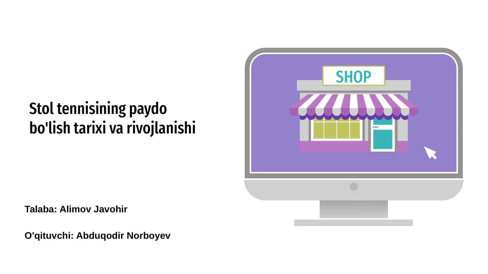 Stol tennisining paydo bo'lish tarixi va rivojlanishi 1