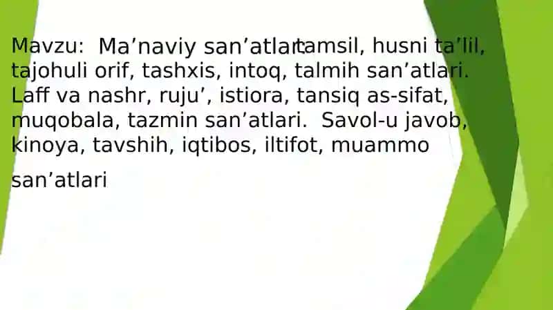 Ma’naviy san’atlar