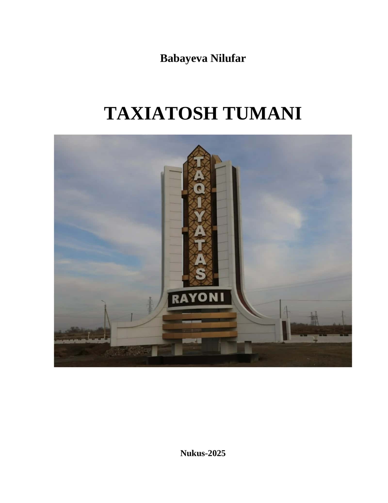 TAXIATOSH TUMANI 1
