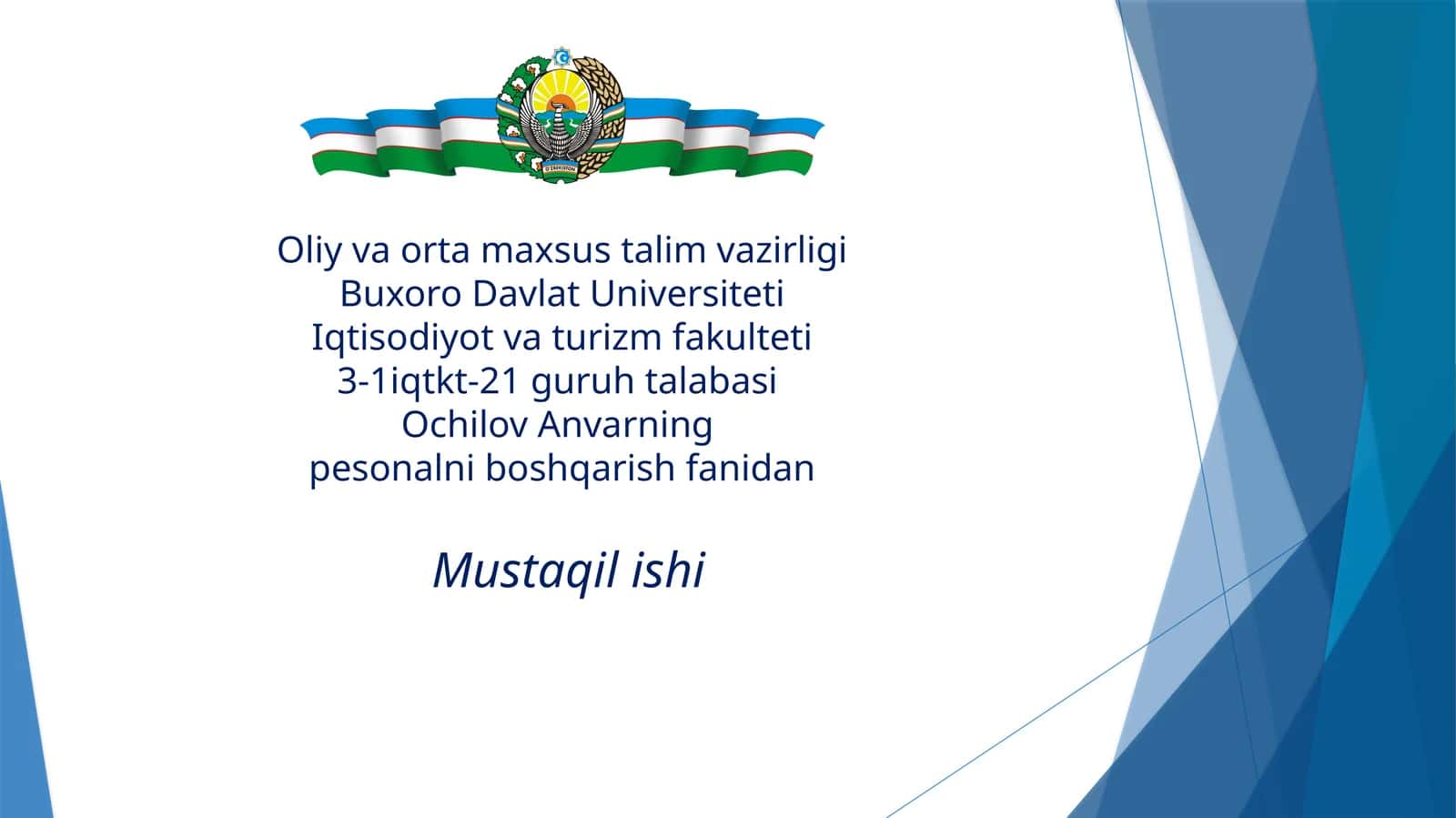 Personalniboshqarish mazmuni va mahiyati 1