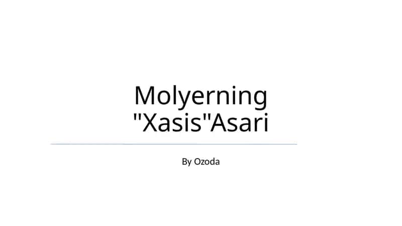 Molyerning "Xasis"Asari 1