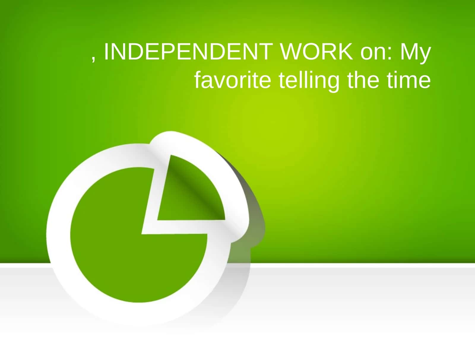 Telling Time Importance 1