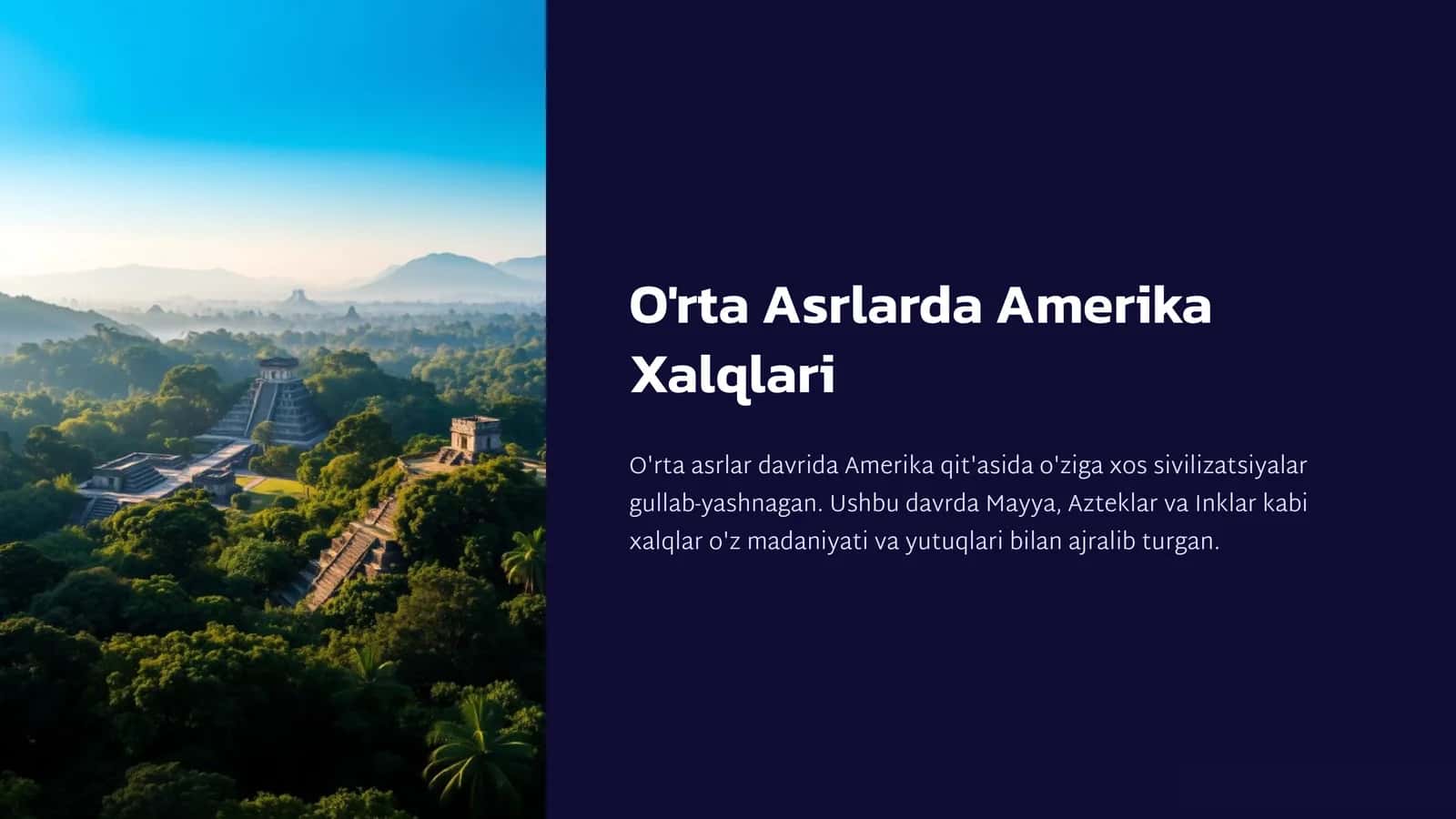 O'rta Asrlarda Amerika Xalqlari 1