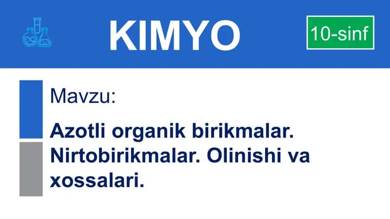 Azotli organik birikmalar 1