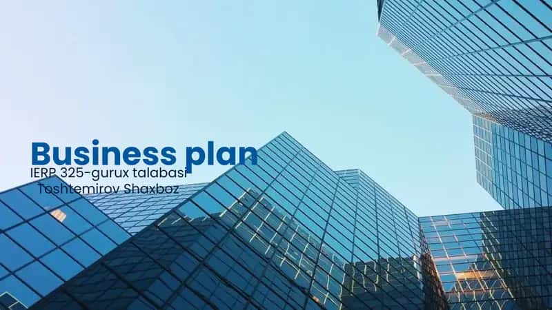 Business plan 1