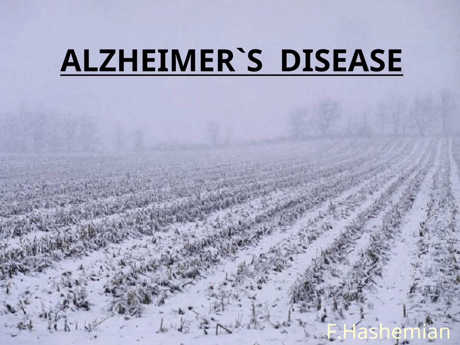 ALZHEIMER`S DISEASE 1