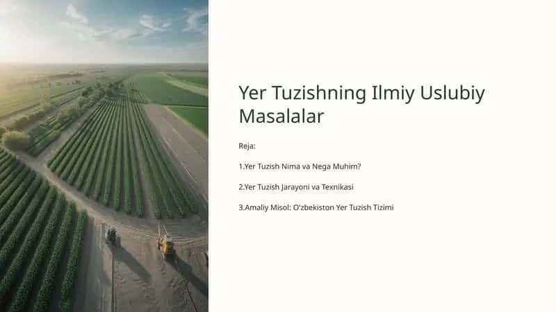 Yer Tuzishning Ilmiy Uslubiy Masalalar 1