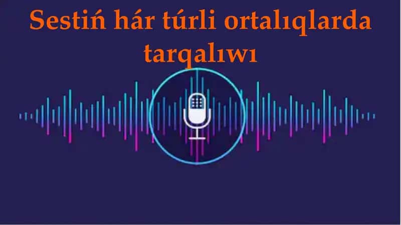 Sestiń hár túrli ortalıqlarda tarqalıwı 1