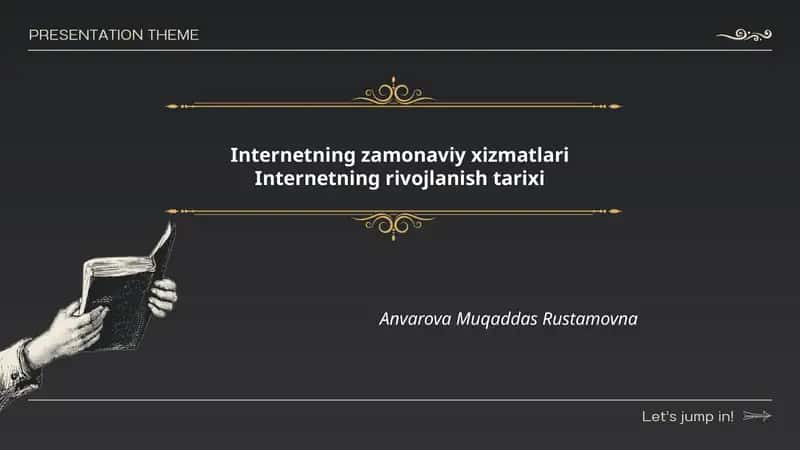 Internetning zamonaviy xizmatlari 1