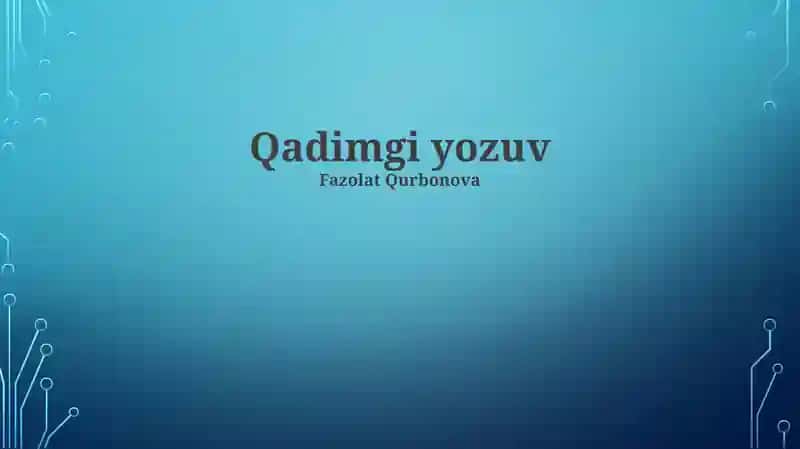 Qadimgi Xitoy yozuvi