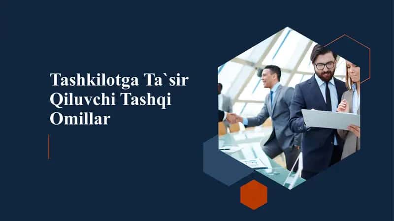 Tashkilotga Ta`sir Qiluvchi Tashqi Omillar 1