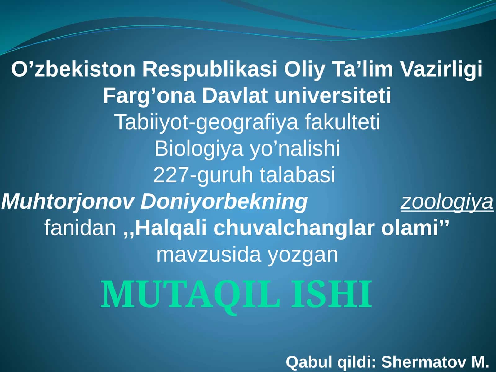 Halqalichuvalchanglar olami 1