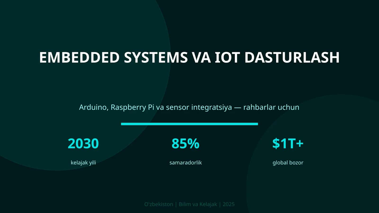 IOT DASTURLASH VA EMBEDDED SYSTEMS 1