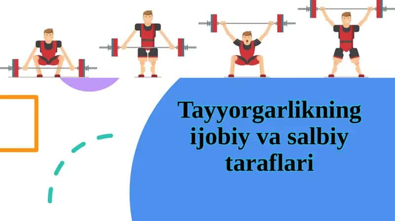 Tayyorgarlikning ijobiyligi va salbiy taraflari 1