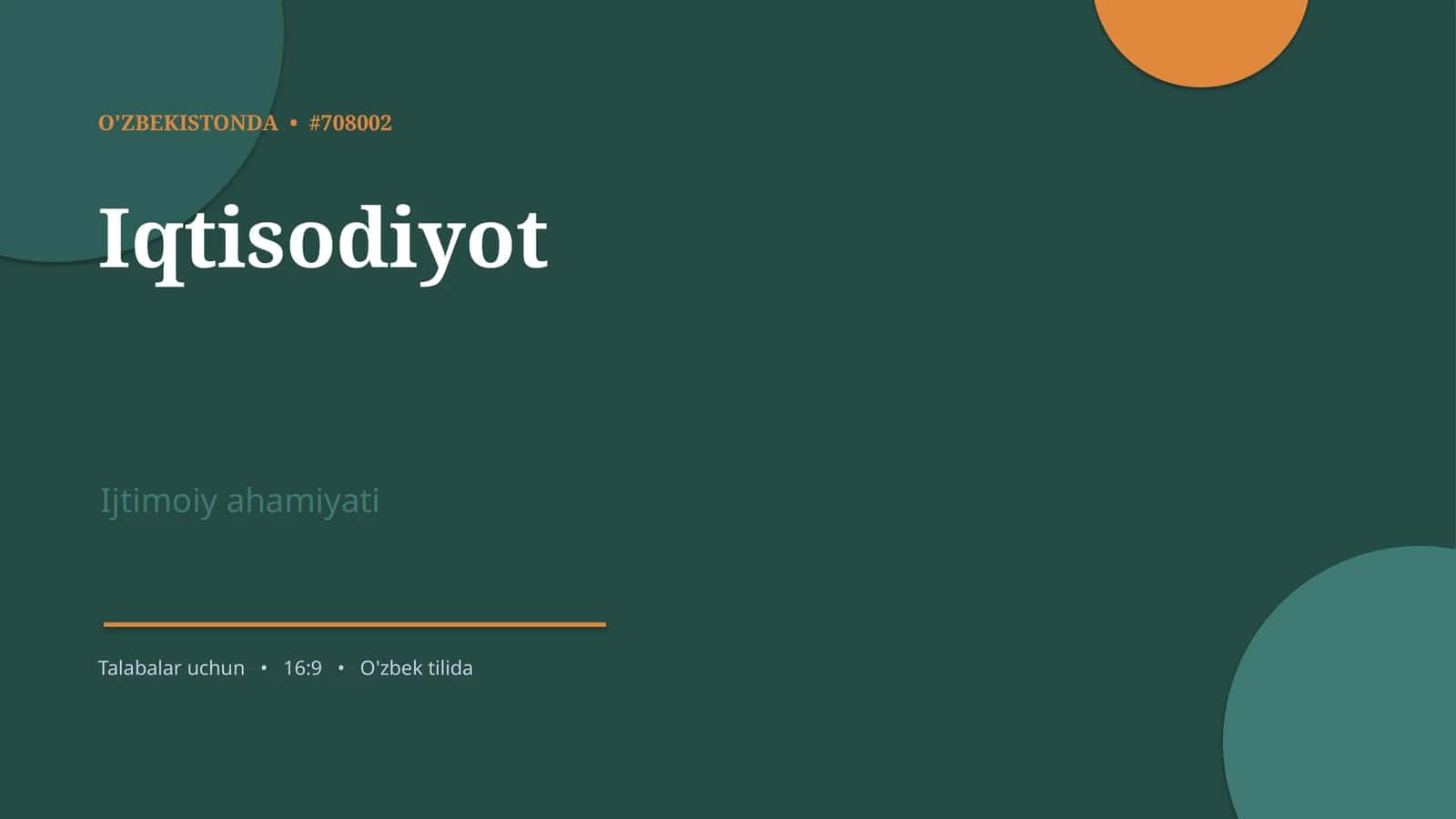 Iqtisodiyot 1