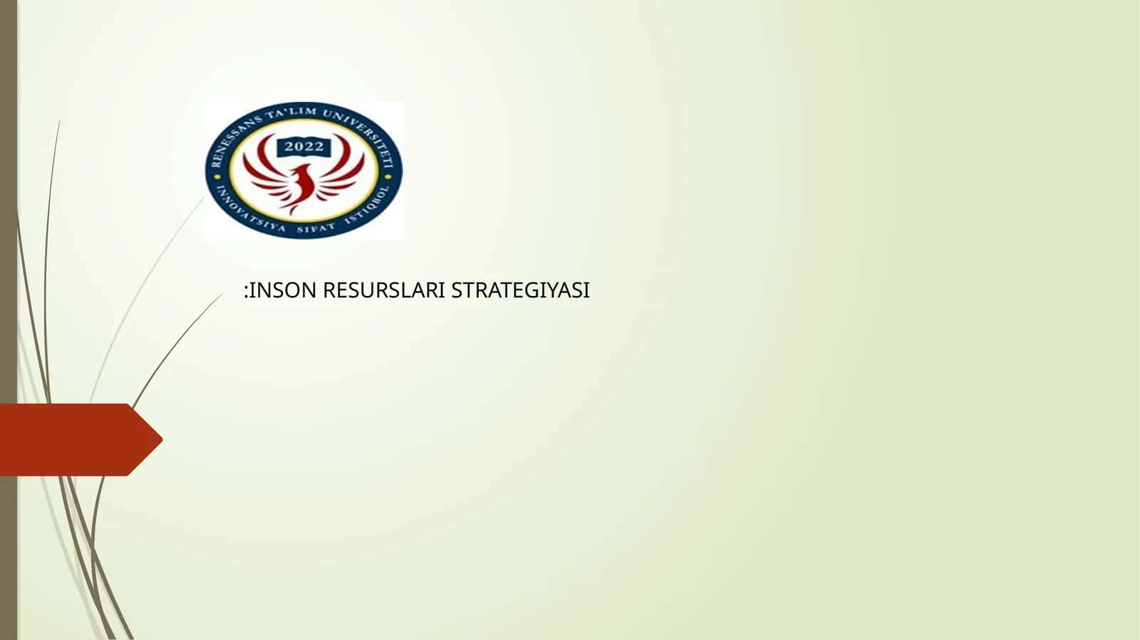 INSON RESURSLARI STRATEGIYASI 1