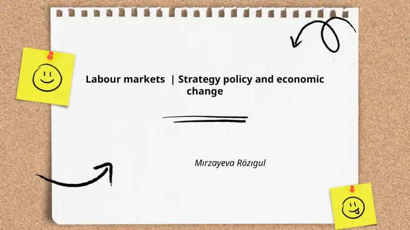 Labour markets | Strategy policy and economic change 1